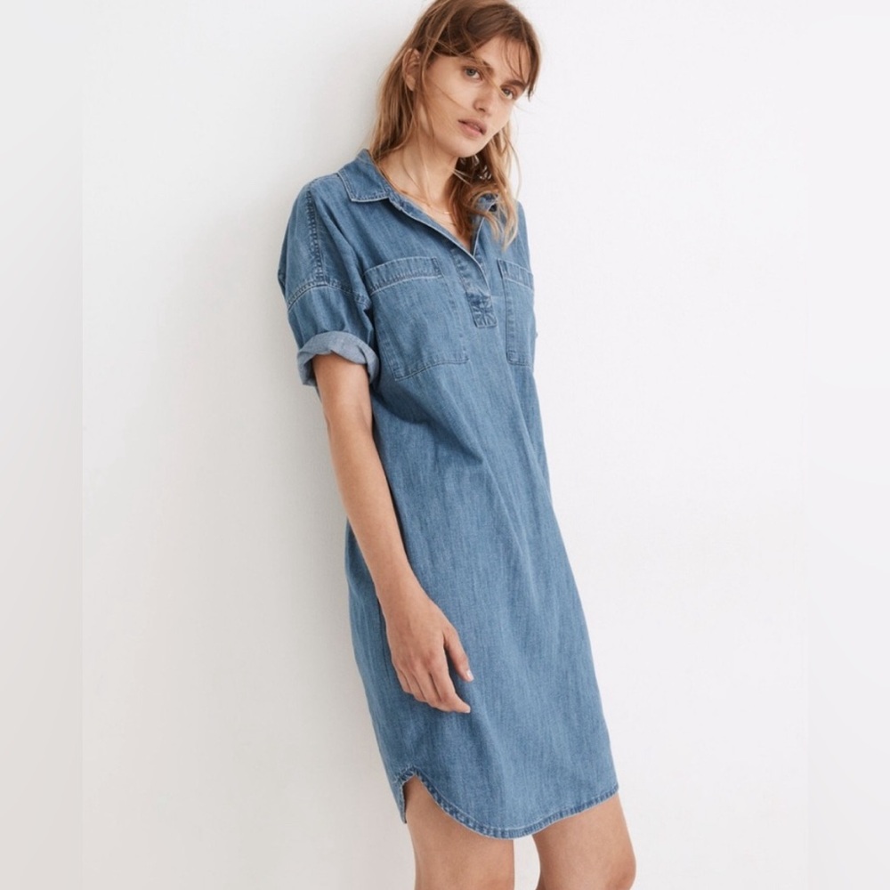 Madewell Denim Popover Dress